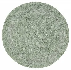 Tapis de salle de bain rond - Nila (vert clair)