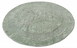 Tapis de salle de bain rond - Nila (vert clair)