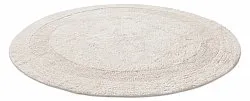 Tapis de salle de bain rond - Nila (blanc cassé)