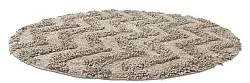 Tapis de salle de bain rond - Tressa (beige)