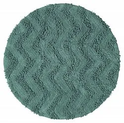 Tapis de salle de bain rond - Tressa (vert foncé)