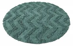 Tapis de salle de bain rond - Tressa (vert foncé)