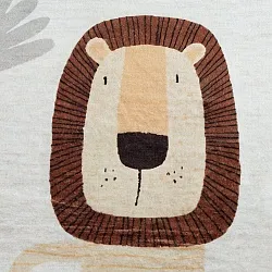 Tapis pour enfants - Lion Friends (beige)