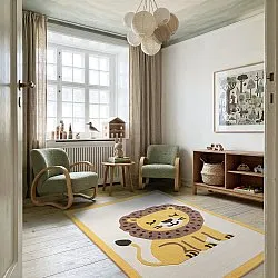 Tapis Enfant - Lion Hand Tufted Wool Premium (beige/multicolore)
