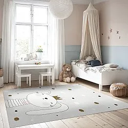 Tapis enfant - Rabbit Crown (gris)
