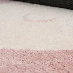 Tapis Enfant - Soft Bunny (rose/crème)