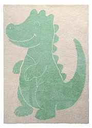 Tapis Enfant - Soft Crocodile (crème/vert)