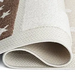 Tapis Enfant - Star Grid (crème/marron)
