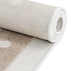 Tapis Enfant - Star Grid (crème/marron)