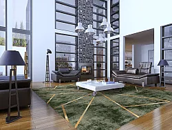 Tapis Wilton - Bellizzi (vert)