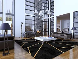 Tapis Wilton - Bellizzi (noir)