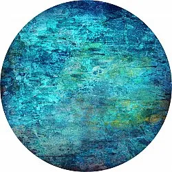 Tapis rond - Pardos (bleu)