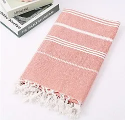 Plaids - Riga (rose saumon)