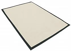 Tapis en sisal - Agave (noir/blanc cassé)