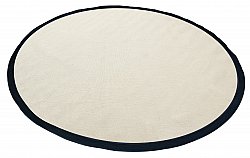 Tapis rond (sisal) - Agave (noir/blanche)