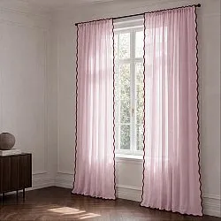 Lot de 2 rideaux - Rideaux en coton Yrsa (rose)