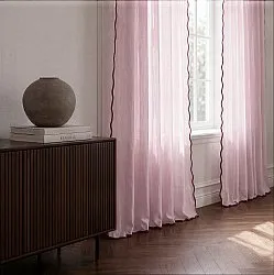Lot de 2 rideaux - Rideaux en coton Yrsa (rose)