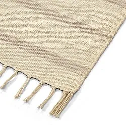 Tapis en coton - Helle (blanc cassé/gris)