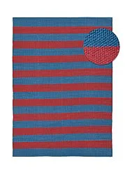 Tapis Coton - Nilo (rouge/bleu)