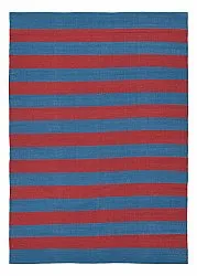 Tapis Coton - Nilo (rouge/bleu)