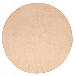 Tapis rond en coton - Billie (beige)