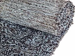 Tapis à poils longs - Kendra Natural Cotton Shaggy (gris/noir)
