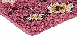 Tapis à poils longs - Nyle Natural Cotton Shaggy (rose/multicolore)