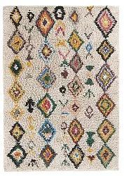Tapis à poils longs - Siddel Natural Cotton Shaggy (beige/multicolore)