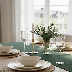 Chemins de table - Niva (vert foncé)