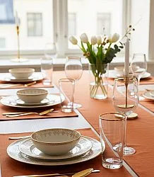 Chemins de table - Niva (rouille)