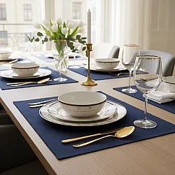 Set de table - 2 unités Niva (bleu foncé)