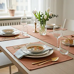 Set de table - 2 unités Niva (marron clair)