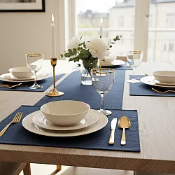 Set de table - 2 unités Niva (bleu foncé)