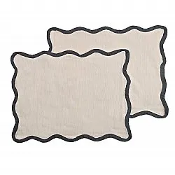 Set de sets de table - 2 unités Yrsa (beige clair)