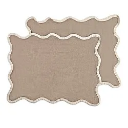 Set de sets de table - 2 unités Yrsa (beige foncé)