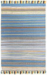 Tapis en coton - Bouira (bleu/multicolore)