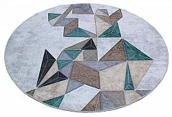 Tapis rond - Feres (gris/beige/multicolore)