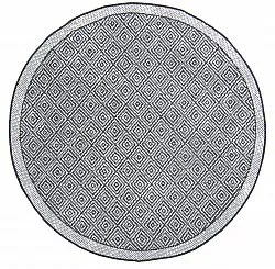 Tapis rond - Monsaraz (noir)