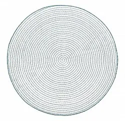Tapis rond - Ferragudo (vert)