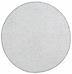 Tapis rond - Bergen (argent)