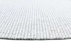 Tapis rond - Bergen (argent)