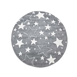 Tapis enfants - Bueno Stars Rond (gris)