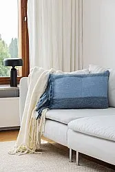 Housse de coussin en mélange de laine - Carol (bleu)