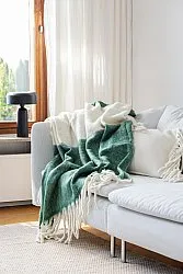 Plaid en mélange de laine - Carrie (vert)