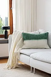Housse de coussin en mélange de laine - Carrie (vert)