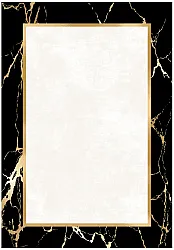 Tapis Wilton - Cerasia (noir/blanc/doré)