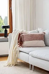 Housse de coussin en mélange de laine - Charlotte (rose)