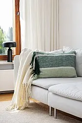 Housse de coussin en mélange de laine - Charlotte (vert)