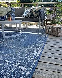 Tapis Intérieurs/Extérieurs - Brussels Weave (bleu)