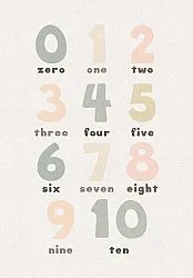 Tapis pour enfants - Numbers (multicolore)